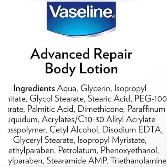 🛍️Vaseline Advance Repair intensive Care Fragrance free Body Cream 400ml💥 - Picture 7 of 7